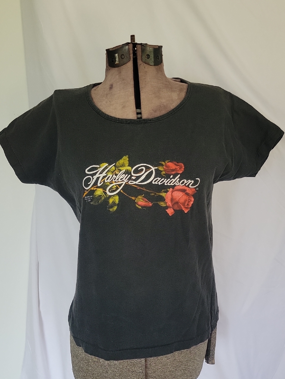 Harley-Davidson (1990) Top, Medium, Black